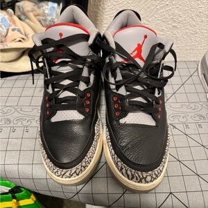 Jordan Athletic Shoes Black and Red